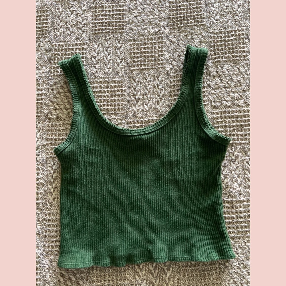 Green Crop Top